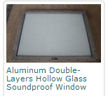 Aluminum Double-Layers Hollow Glass Soundproof Window