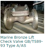 Marine Bronze Lift Check Valve GBT589-93 Type AAS