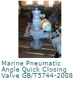 Marine Pnuematic Angle Quick Closing Valve GBT5744-2008